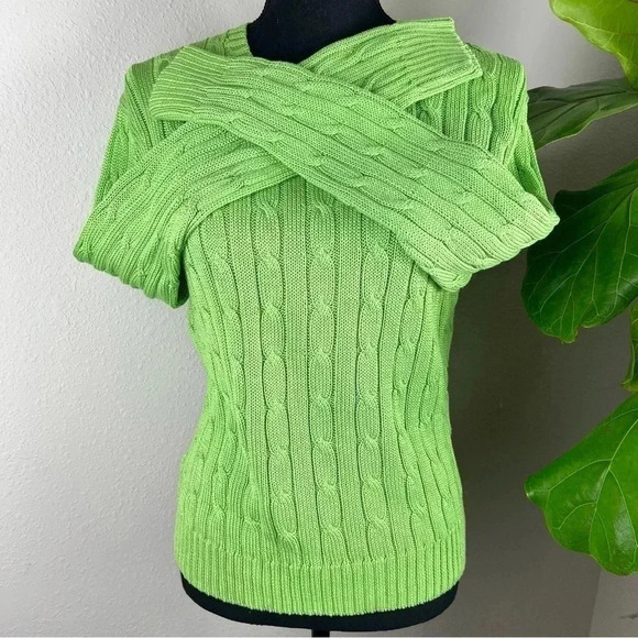 Brooks Brothers Women’s Cable Crewneck Sweater world's finest Supima Cotton - Picture 5 of 11